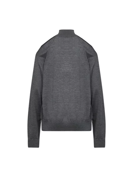 Sweter z golfem Fendi z kaszmiru do golfa szary