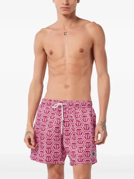 Slip de baie Philipp Plein roșu