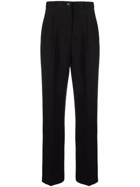 Pantaloni Tory Burch plisate negru