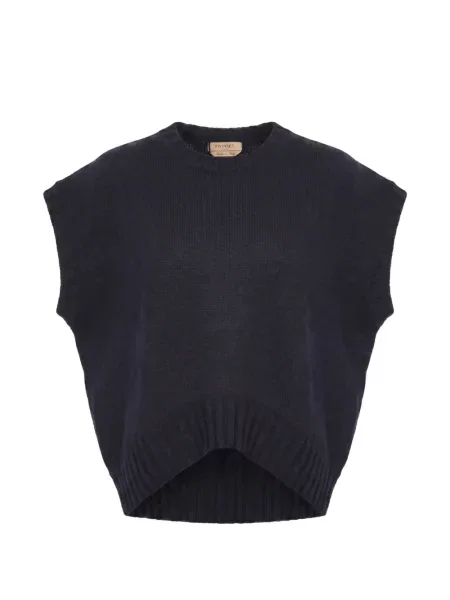 Pulover Twinset fără mâneci albastru