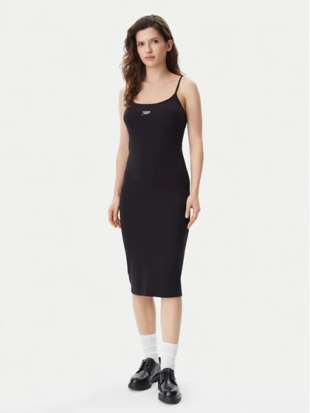 Tommy Jeans Rochie de vară Script negru