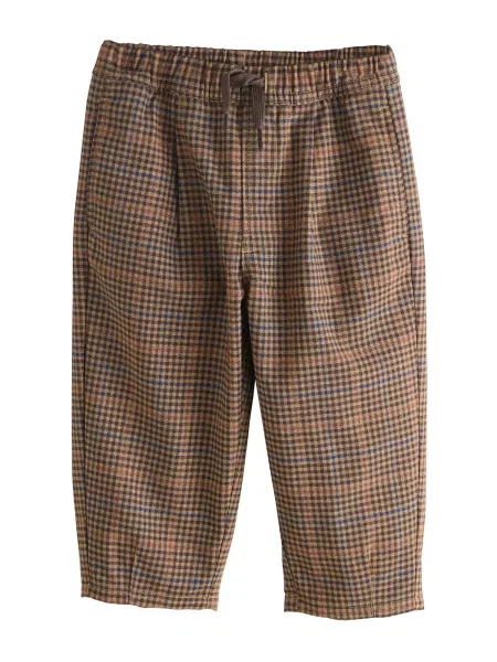 Next Pantaloni Cosy Smart / albastru / ciocolatiu bej