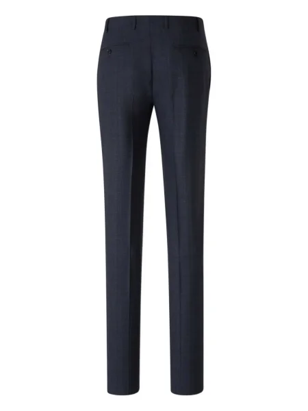 Costum Canali în carouri de costum albastru