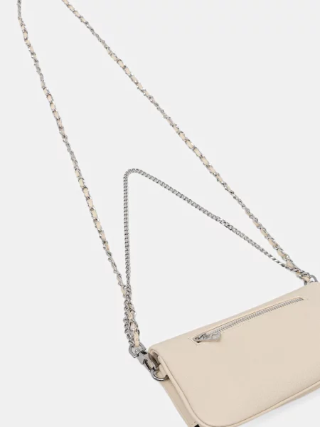 Bőr kézitáska Zadig & Voltaire bézs