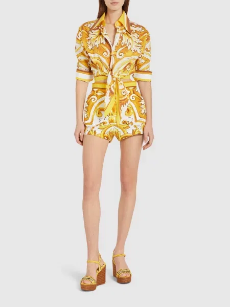 Šortky Dolce & Gabbana žltá