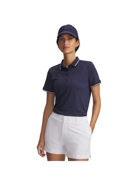 Polo Under Armour din jacard albastru