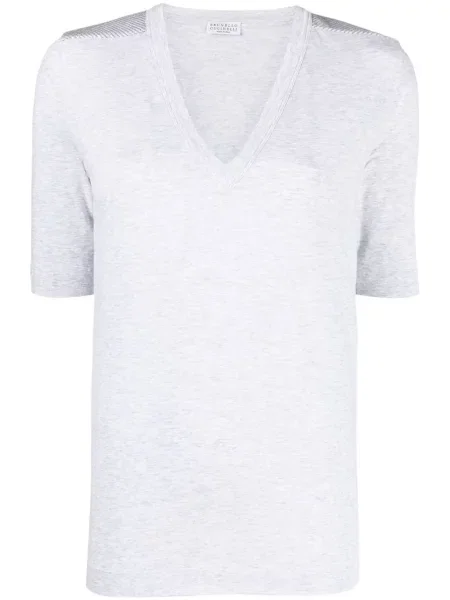 Scurt tricou Brunello Cucinelli cu decolteu în V