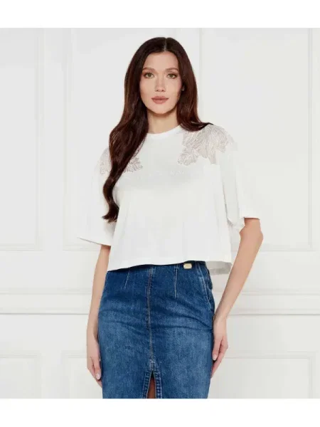 Elisabetta Franchi Bluză alb