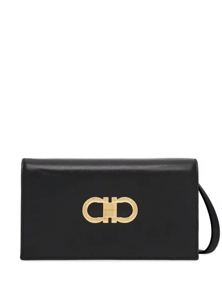 Geanta de piele Ferragamo din piele negru
