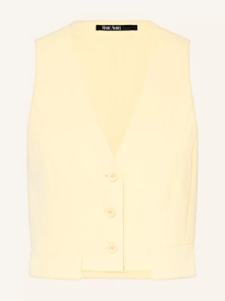 Marc Aurel Cropped Blejzrová Vesta žlutá