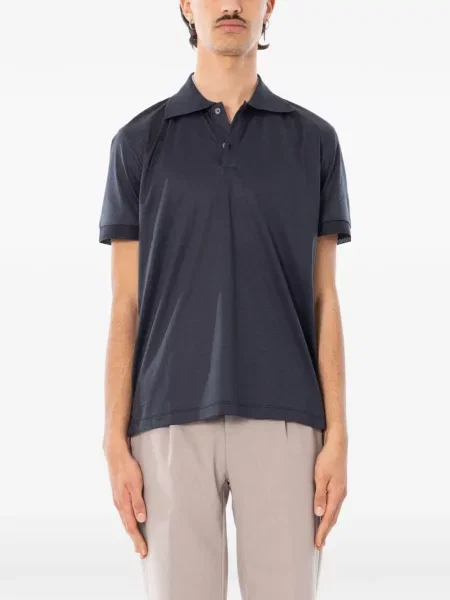 Scurt tricou polo Daniele Fiesoli gri