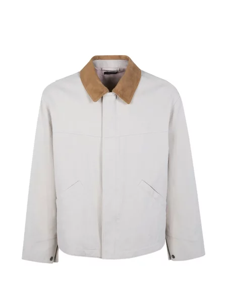 Geacă Tom Ford din canvas alb