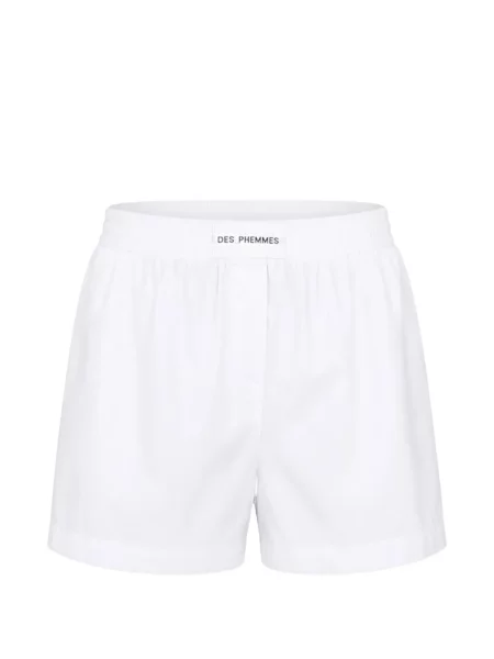 Pantaloni scurți Des Phemmes cu autograf alb