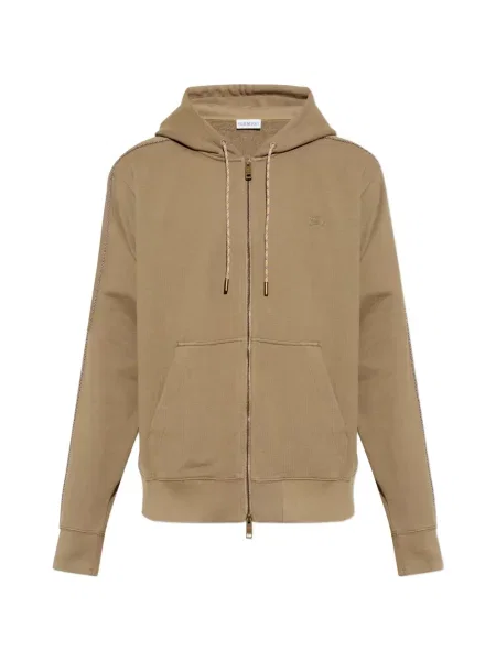 Hanorac cu glugă Burberry cu broderie maro