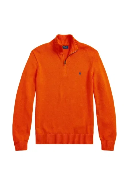 Tricou polo Polo Ralph Lauren cu glugă cu blană cu broderie roșu