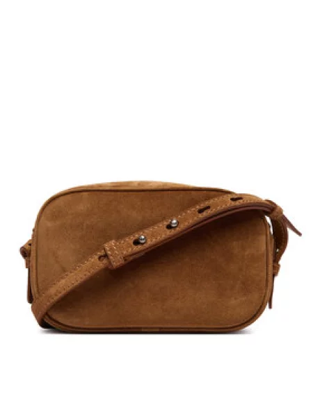 Bőr utazótáska Weekend Max Mara barna