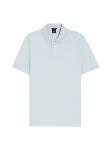 Koszulka polo Boss niebieska