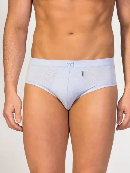Zd ZERO DEFECTS Slip Mini Egyptian cotton deschis albastru