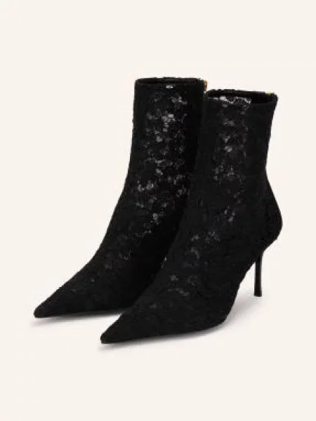 Dolce & Gabbana Botki schwarz czarne