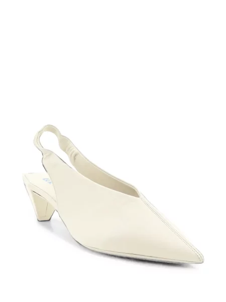 Pantofi cu toc Loewe din piele alb