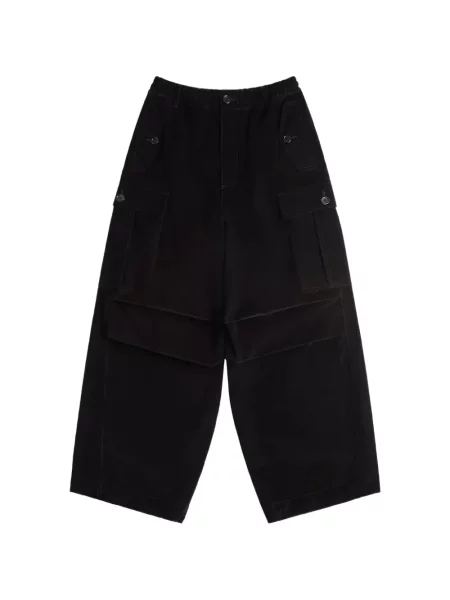 Široké kalhoty Marni černé