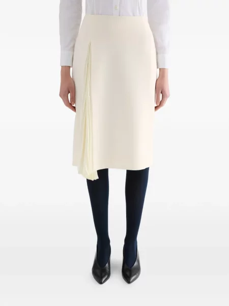 Fustă midi Jil Sander asimetrică
