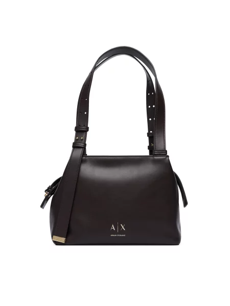 Rankinė Armani Exchange Tamsiai ruda