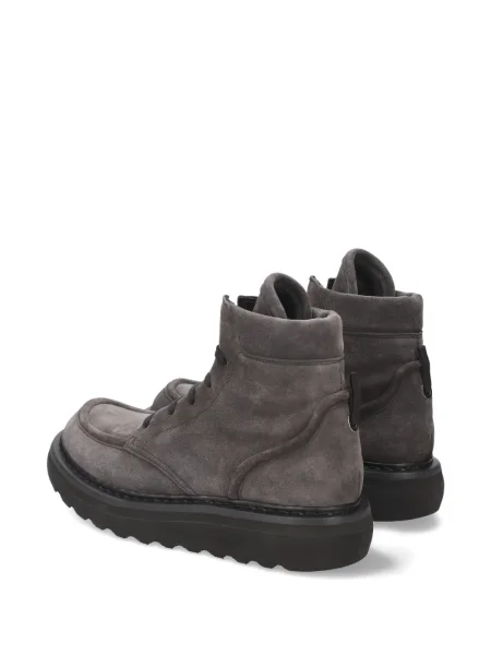 Botine Premiata cu șireturi cu platformă din dantelă gri