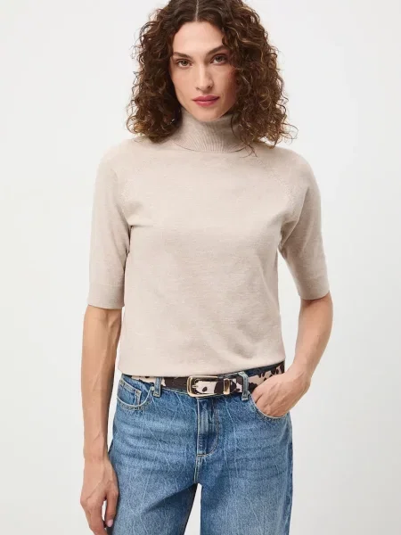 Тениска Medicine дамска с поло бежово