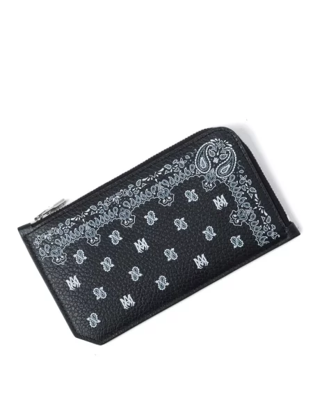 Portofel Amiri cu model paisley negru