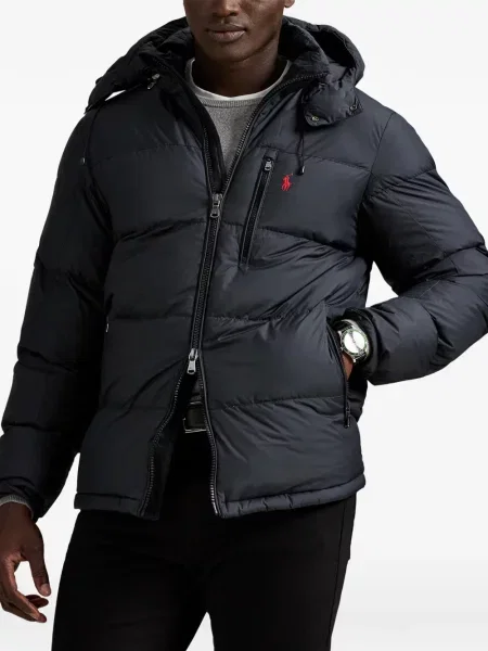 Mănuși Polo Ralph Lauren din piele de căprioară cu șireturi cu vârf închis albastru