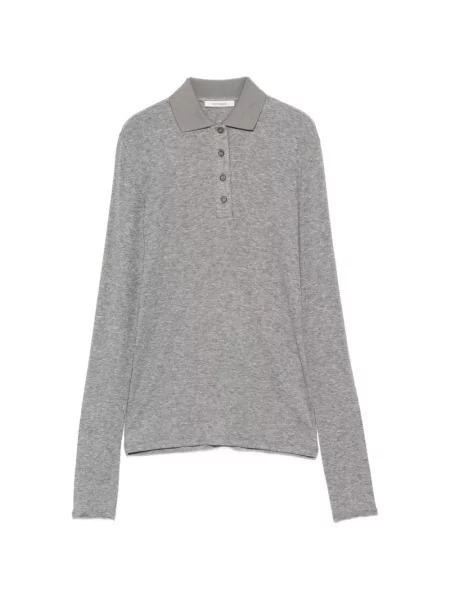 Lung tricou polo Entire Studios gri