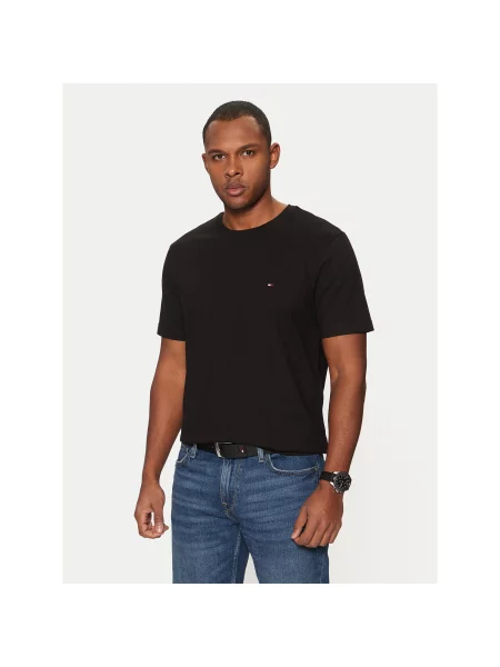 Tommy Hilfiger T-Shirt Essential Regular Fit μαύρο