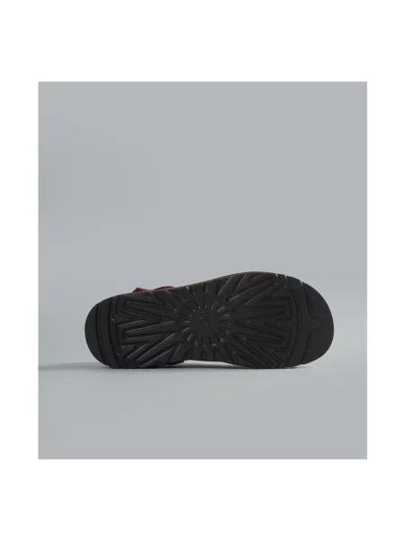 Klapki Ugg z nubuku zielone