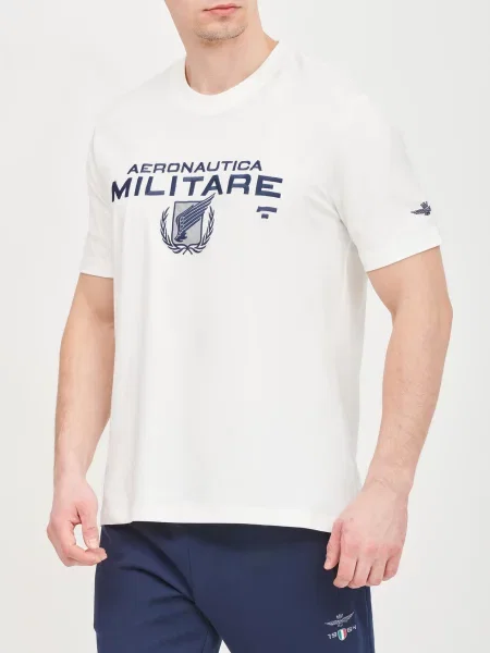 Футболка Aeronautica Militare біла