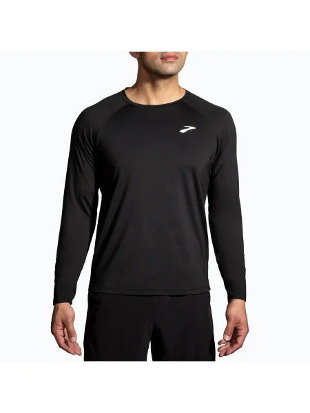 Мъжки анцуг Brooks Atmosphere за бягане с дълъг ръкав black черно
