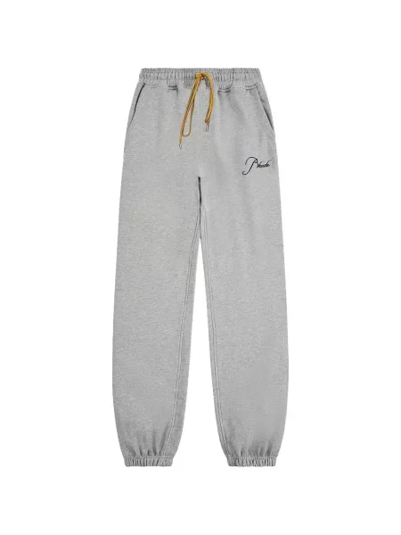 Pantaloni Rhude alergare cu autograf gri