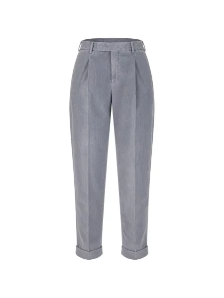 Pantaloni Pt Torino de catifea cord gri