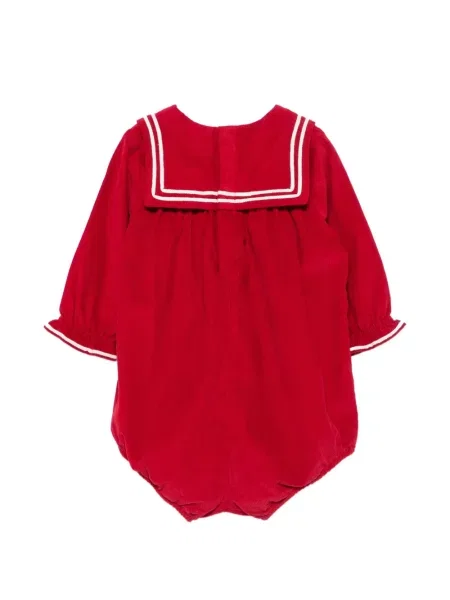 Dětské krátký overal Petit Bateau červený