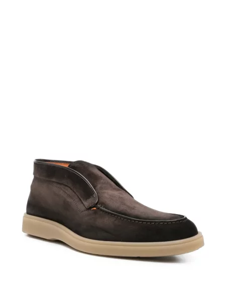Κιλότα Santoni σουέτ slip-on καφέ