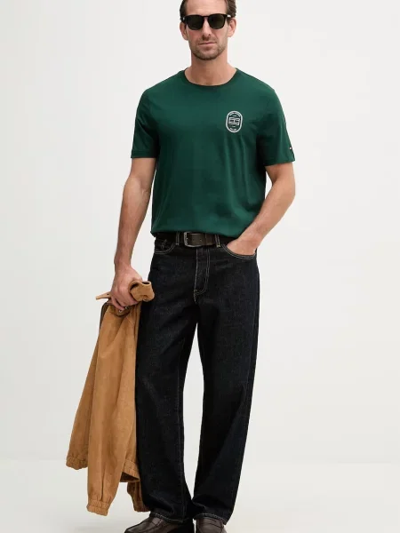 Tommy Hilfiger tričko pánske zelená