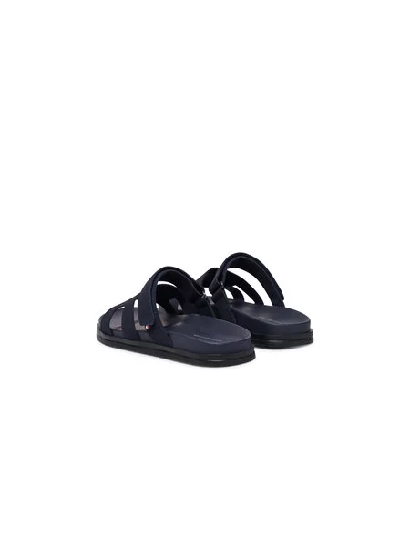 Šlepetės Tommy Hilfiger Adjustable Premium Suede Tamsiai mėlyna