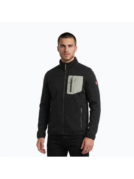 Hanorac din fleece Aulp din fleece negru