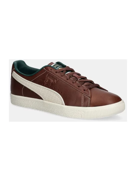 Sneakersy Puma skórzane brązowe