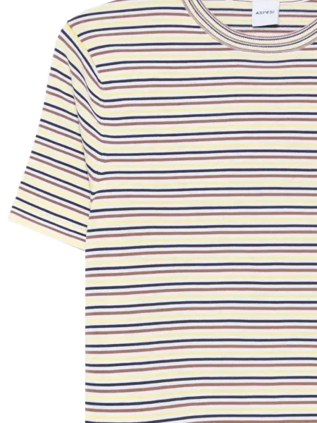 Tricou cu dungi Aspesi cu dungi galben