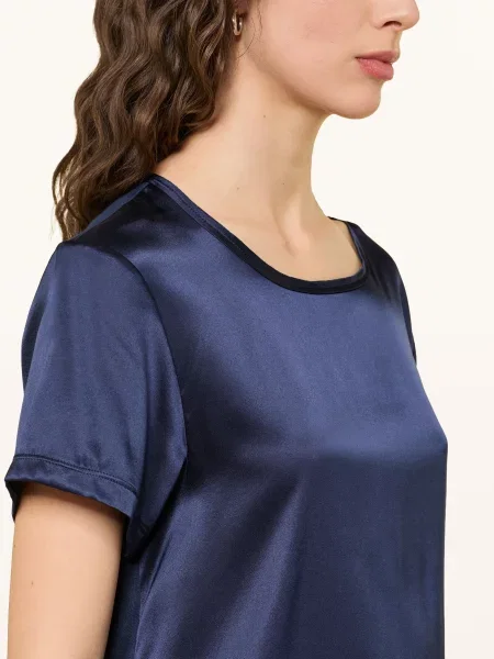 Ottod'ame Jedwabna Bluzka blau