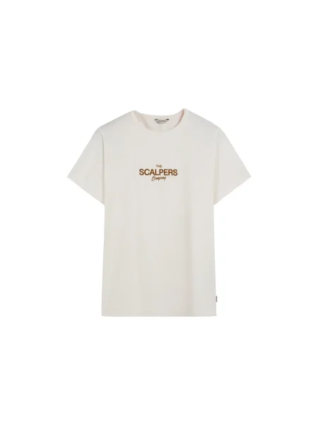 Scalpers Tricou funcțional murdar alb