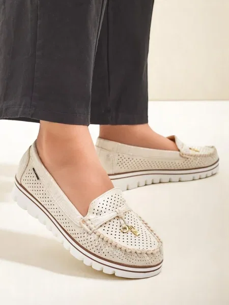 Mokasíny Resti bílé