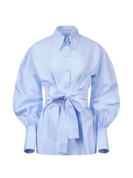 Koszula Mia Peculiar z rękawami balonowymi niebieska