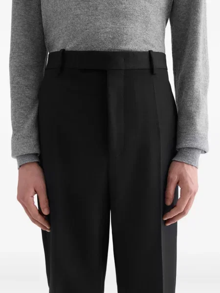 Pantaloni Jil Sander de lână negru